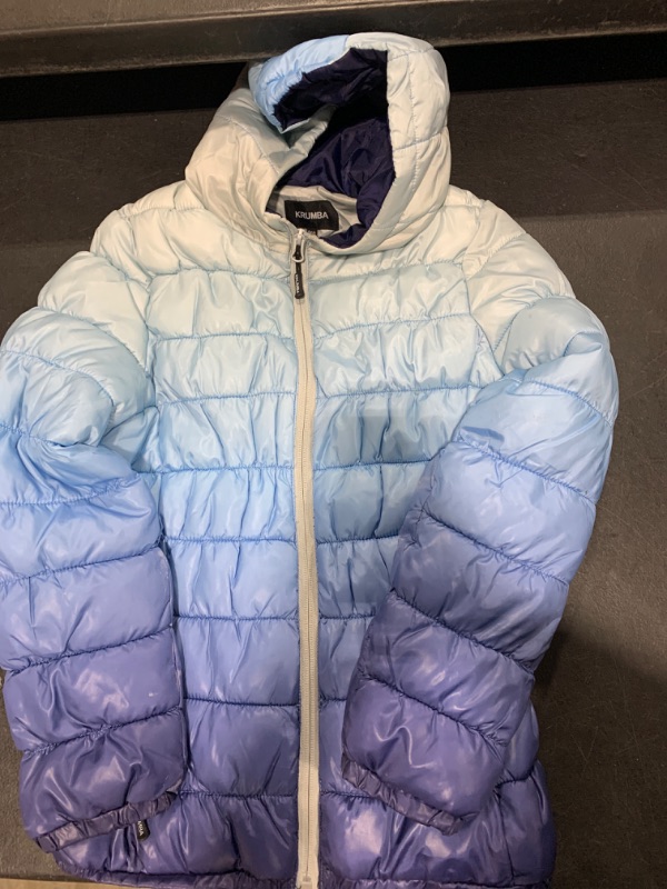 Photo 1 of Boys Puffer Hood Jacket: Kids Waterproof Lightweight Packable Zip Padded Outerwear SIZE SAYS 140
