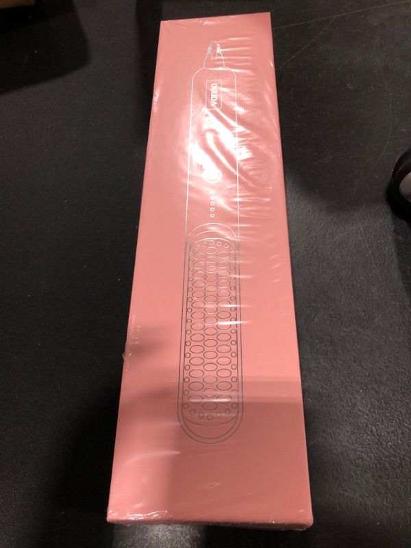 Photo 1 of Portable Hair Straightener Brush?Ionic Hair Straightener Brush with Ion Technology, Fast Heating, Anti-Scald, Hair Straightening Brush Comb for Women?Professional Salon at Home?Pink