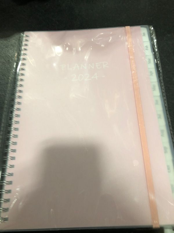 Photo 2 of 2024 Appointment Book - Appointment Planner with 12 Monthly Tabs from Jan. 2024-Dec. 2024 Appointment Book Hourly, 7x10 In Flexible Cover with Twin-Wire Binding, 2024 Weekly Appointment Book, Rose