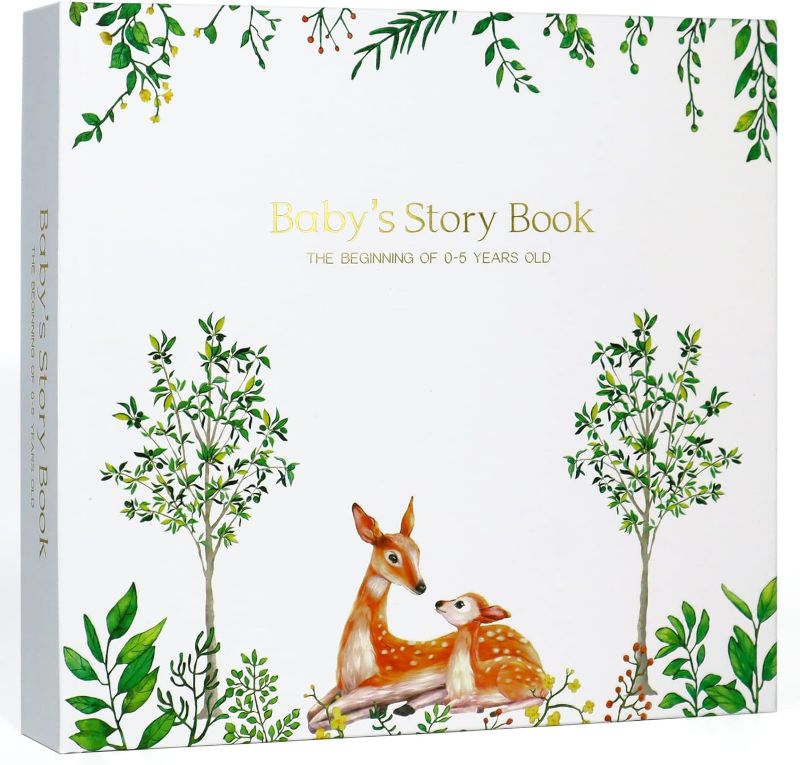 Photo 1 of 0-5 years old baby memory book, Baby book keepsake suitable for infant boys and girls, baby first milestone scrapbook
