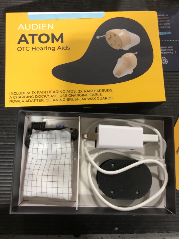 Photo 2 of Audien ATOM Rechargeable Hearing Amplifier to Aid and Assist Hearing, Premium Comfort Design and Nearly Invisible