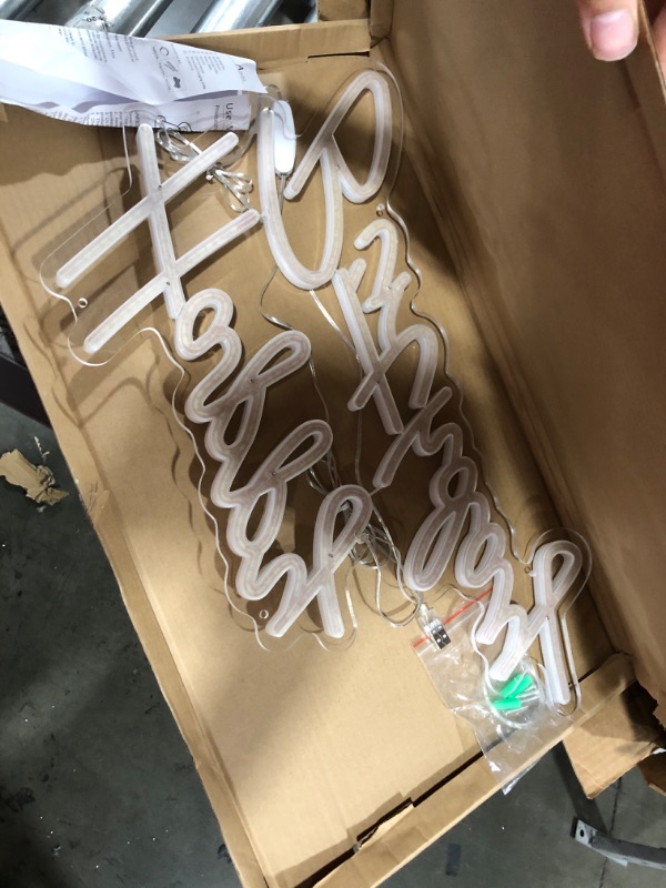 Photo 1 of Happy Birthday Neon Sign for All Partys, Large Size-23 x 14inch, Led Neon Signs With Dimmable Switch for Wall Decor, Photo Backdrop (Power by USB)-by Colysor