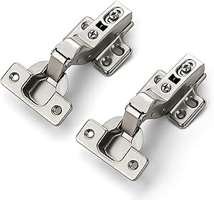 Photo 1 of Ravinte 60 Pack 30 Pairs European Kitchen Cabinet Hinges Soft Close Full Overlay Cabinet Door Hinges Heavy-Duty Frameless Adjustable Concealed Cabinet Cup Hinge
