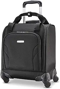 Photo 1 of Samsonite Underseat Carry-On Spinner with USB Port, Jet Black, One Size
