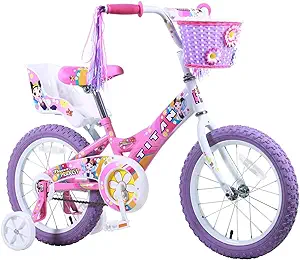 Photo 1 of Titan Girls BMX Bike for Kids Ages 4-7, 16-Inch Wheels, 9-Inch Frame, Removable Training Wheels, Toy Seat, Doll Basket, Streamers, First Bike, Princess Bicycle, Birthday Gift for Girls