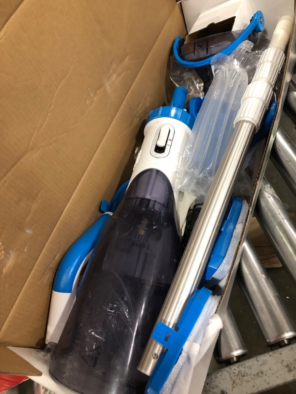 Photo 2 of Cordless Pool Vacuum with Strong Suction, Handheld Rechargeable Swimming Pool Cleaner with Powerful Suction up to 17.5 GPM for Inground and Above Ground Pools, Hot Tubs Blue