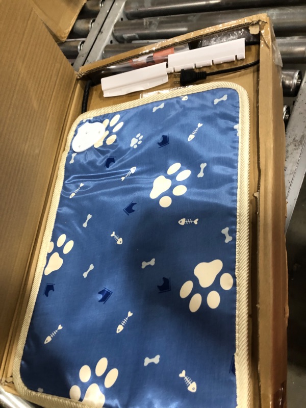 Photo 3 of HKDQ Puppy Incubator with Heating - Puppy Incubator,Fan Ventilation Circulation Design,Kitten Incubator,Incubator for Puppies with Puppy Bed Mat (85L)
