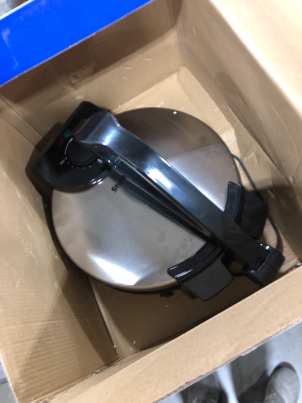 Photo 2 of 10inch Roti Maker by StarBlue with FREE Roti Warmer - The automatic Stainless Steel Non-Stick Electric machine to make Indian style Chapati, Tortilla, Roti AC 110V 50/60Hz 1200W SB-SW2093