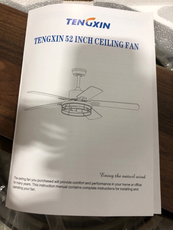Photo 1 of TENGXIN 52 INCH CEILING FAN 