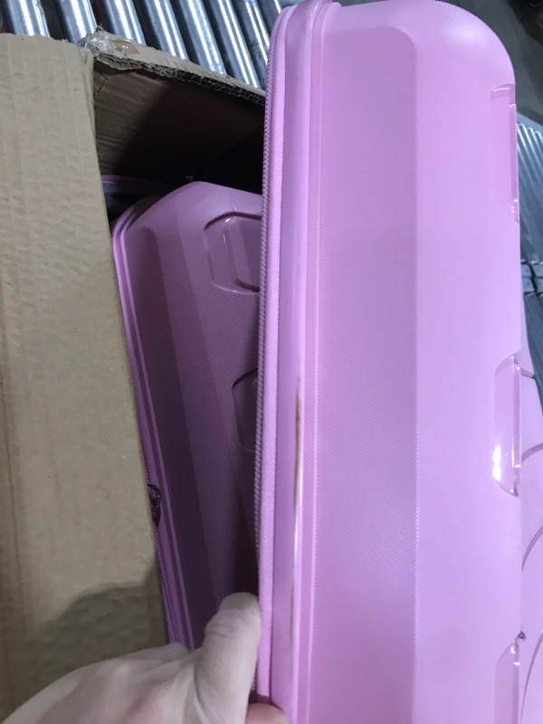 Photo 5 of Traveler's Choice Pagosa Indestructible Hardshell Expandable Spinner Luggage, Pink, 2-Piece Set (22/26) 2-Piece Set (22/26) Pink