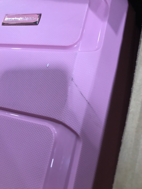 Photo 4 of Traveler's Choice Pagosa Indestructible Hardshell Expandable Spinner Luggage, Pink, 2-Piece Set (22/26) 2-Piece Set (22/26) Pink