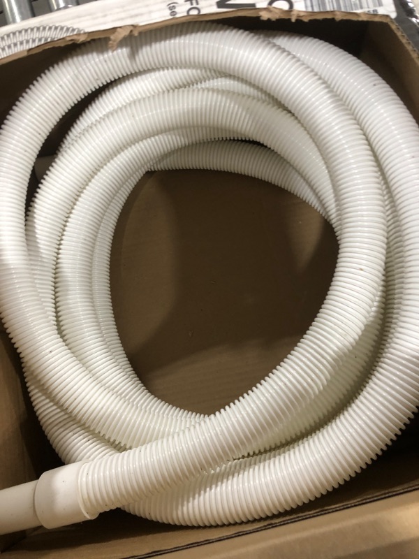 Photo 1 of Poolmaster 32227 Above-Ground Swimming Pool Vacuum Hose, 1-1/4-Inch x 27-Feet, Neutral