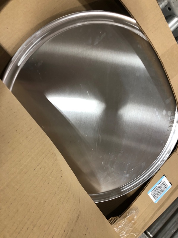 Photo 2 of New Star Foodservice 50783 Pizza Pan/Tray, Wide Rim, Aluminum, 20 Inch Silver 20-Inch