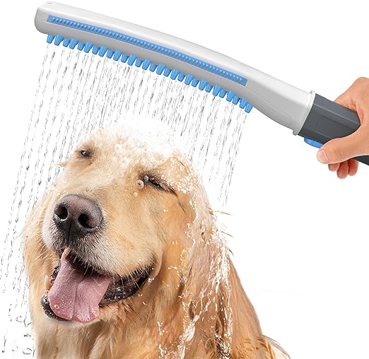 Photo 1 of Shandus Professional Dog Shower Head, Dog Shower Attachment, Pet Shower Attachment, Indoor Outdoor Dog Shower Wand for Fast Easy Dog Bathing and Cleaning, 8-Foot Flex Hose, 3 Washing Spray Mode On/Off
