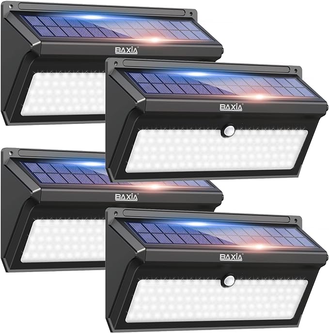 Photo 1 of BAXIA TECHNOLOGY Solar Outdoor Lights 8 PACK