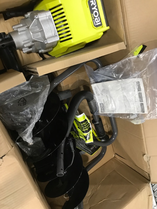 Photo 2 of RYOBI - 40V HP Brushless Cordless Earth Auger with 8 in. Bit with 6.0 Ah Battery and Charger - RY40710VNM
