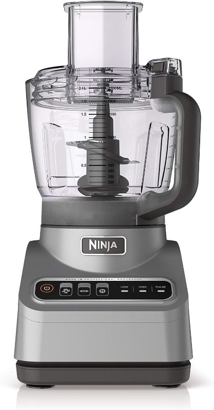 Photo 1 of Ninja Professional Plus Food Processor 850-Watts With Auto-iQ Preset Programs Chop Puree Dough Slice Shred With a 9-Cup Capacity and a Silver Stainless Finish (BN600C) - Canadian Version
