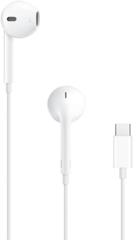 Photo 1 of Apple EarPods Headphones with USB-C Plug, Wired Ear Buds with Built-in Remote to Control Music, Phone Calls, and Volume
