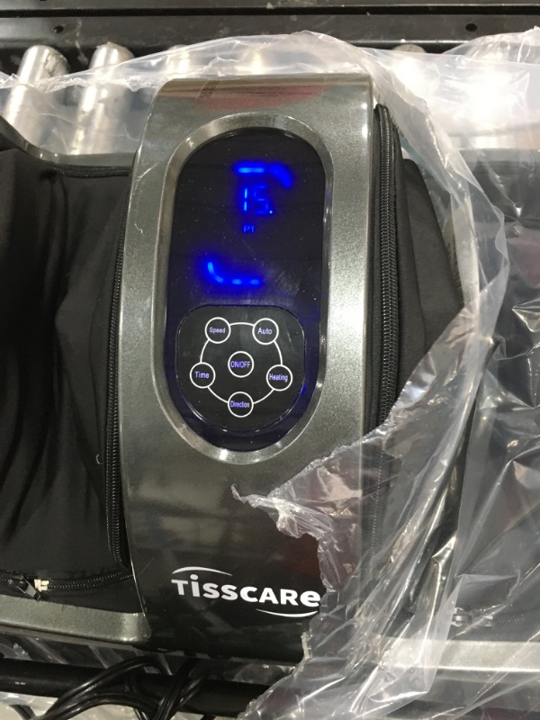 Photo 2 of TISSCARE Shiatsu Massage Foot Massager Machine - Improves Blood Flow Circulation, Deep Kneading & Tissue with Heat /Remote, Neuropathy, Plantar Fasciitis, Diabetics, Pain Relief Upgrade Gray