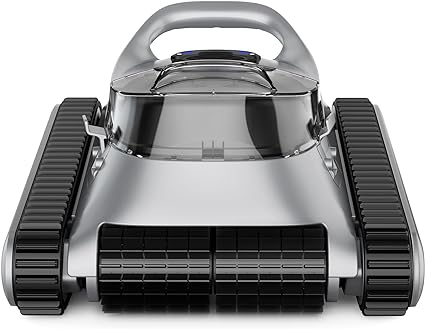 Photo 1 of SMONET Cordless Robotic Pool Cleaner: Automatic Pool Vacuum Robot Lasts 150 Mins Wall Climbing 180W Powerful Suction LED Indicator Self-Parking for Swimming Pools Up to 2,000 sq. ft. Grey