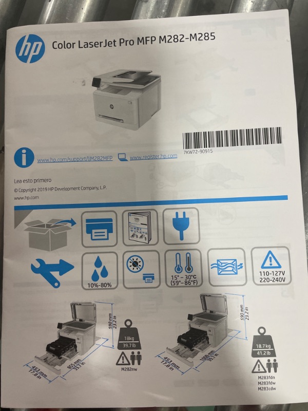 Photo 4 of HP Laserjet Pro MFP 4101fdw Wireless Laser All-in-One Monochrome Printer