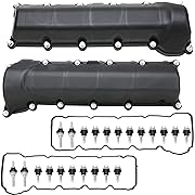 Photo 1 of MITZONE Left and Right Side Valve Covers with Gaskte and Bolts Compatible with 2001-2007 Dodge Ram 1500 Durango Dakot Jeep Commander Grand Cherokee 4.7L V8 Replace # 53021828AA 53021829AD
