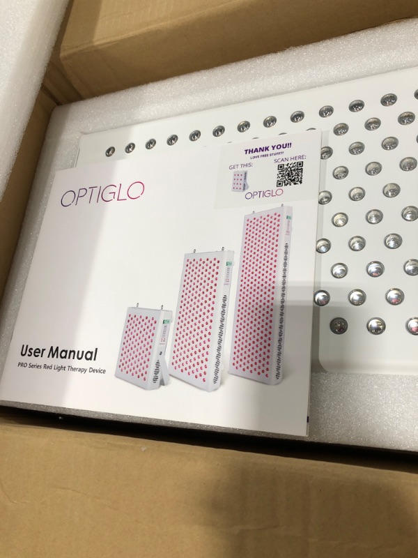 Photo 2 of OptiGlo Red Light Therapy Device 1500W - 660nm & 850nm - 300 LEDs
