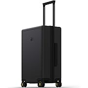 Photo 1 of LEVEL8 Hard Shell Carry on Luggage Airline Approved, Carry on Suitcases with Wheels, Lightweight PC Luminous Textured Travel Luggage, TSA Approved, 20 Inch Small Carry-On, Black
