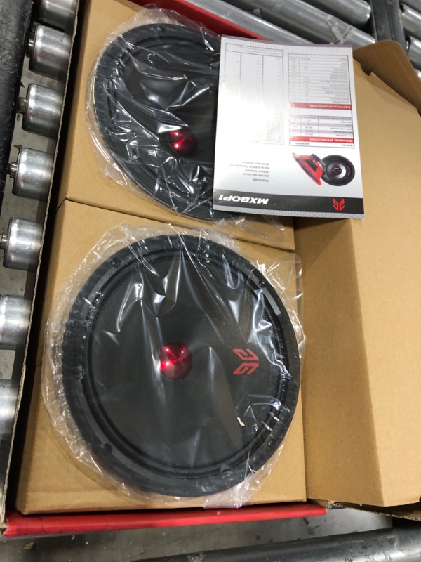 Photo 2 of H YANKA BATVOX 8 Inch Midrange Speakers Car Audio, 480 Watts 4 Ohms Door Speakers with Black Steel Basket, Distortion-Free Sound, Ideal for Cars, Trucks, and More. (1 Pair) 8 Inch 480 W Midrange Speakers Black