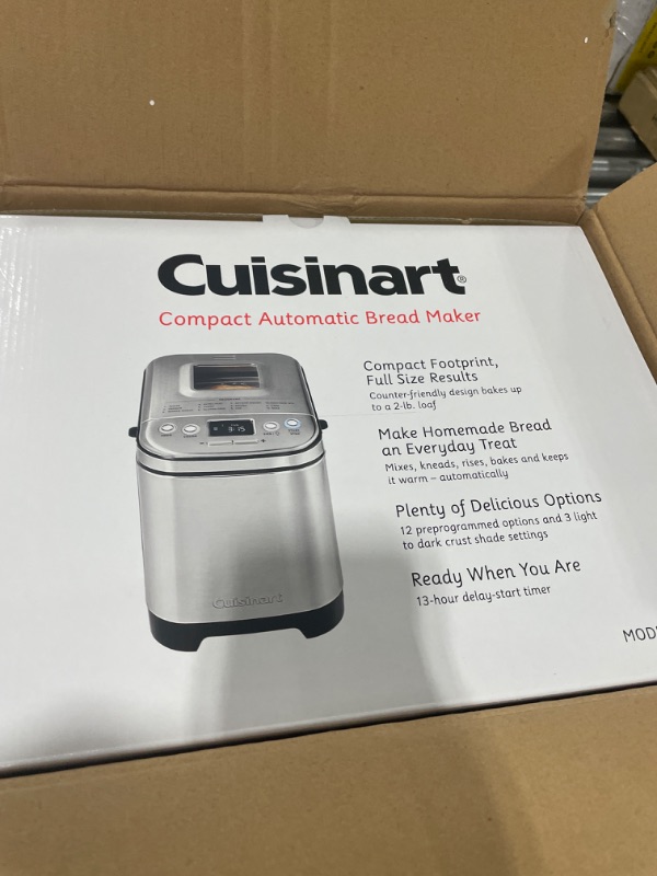 Photo 2 of Cuisinart Bread Maker, Up To 2lb Loaf, New Compact Automatic