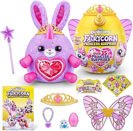 Photo 1 of Rainbocorns Fairycorn Princess Surprise (Bunny) by ZURU 11" Collectible Plush Stuffed Animal, Surprise Egg, Wearable Fairy Wings, Magical Fairy Princess, Ages 3+ for Girls, Children