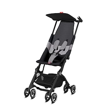 Photo 1 of gb Pockit Air All Terrain Ultra Compact Lightweight Travel Stroller with Breathable Fabric in Velvet Black