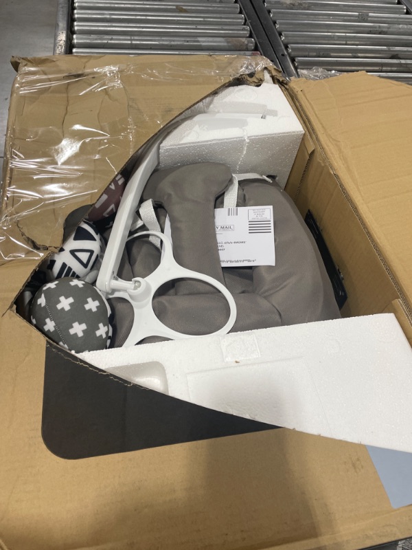 Photo 1 of 4moms RockaRoo Baby Rocker, Compact Baby Rocker with Front to Back Gliding Motion, Graphite