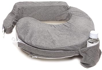Photo 1 of My Brest Friend Nursing Pillow - Deluxe - Enhanced Comfort w/ Slipcover - Ergonomic Breastfeeding Pillow For Ultimate Support For Mom & Baby - Adjustable Pillow W/ Handy Side Pocket, Evening Grey
