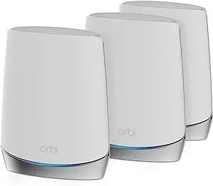 Photo 1 of NETGEAR Orbi Whole Home Tri-Band Mesh WiFi 6 System (RBK753) – Router with 2 Satellite Extenders | Coverage up to 7,500 sq. ft. and 40+ Devices | AX4200 (Up to 4.2Gbps) AX4200 | 3-Pack