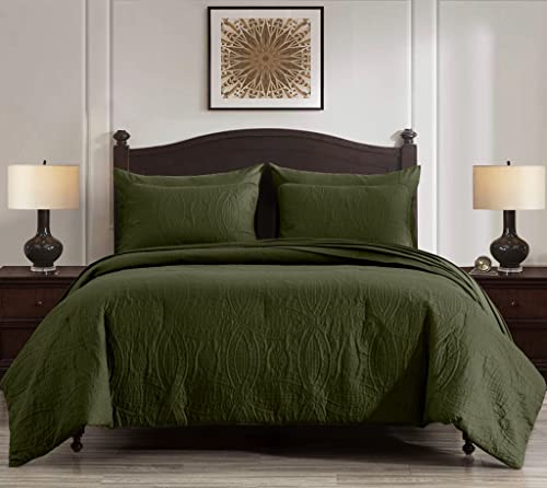 Photo 1 of Chezmoi Collection Liam Cypress Medallion 7-Piece Bed in a Bag Comforter Set with Sheets King