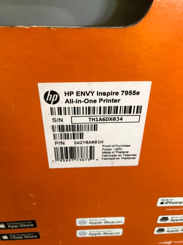 Photo 2 of HP Envy Inspire 7955e Wireless Color All-in-One Printer with Bonus 6 Months Instant Ink with HP+ (1W2Y8A)