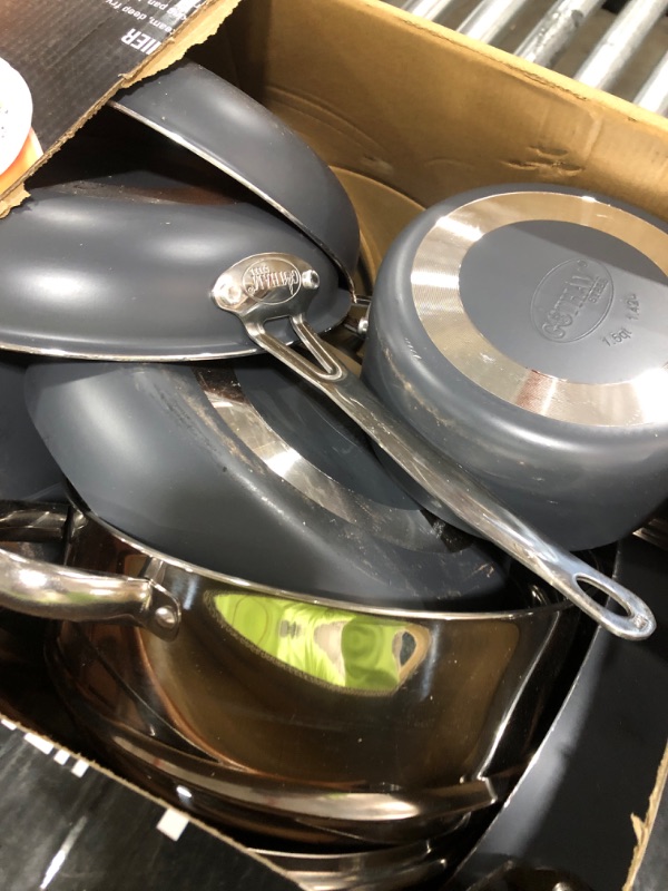 Photo 2 of Gotham Steel 20 Piece Pots & Pans Set Complete Kitchen Cookware + Bakeware Set | Nonstick Ceramic Copper Coating – Frying Pans, Skillets, Stock Pots, Deep Square Fry Basket Cookie Sheet & Baking Pans