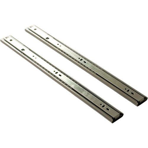 Photo 1 of 1 Pair of 20 Inch Hardware Full Extension Side Mount Ball Bearing Sliding Drawer Slides