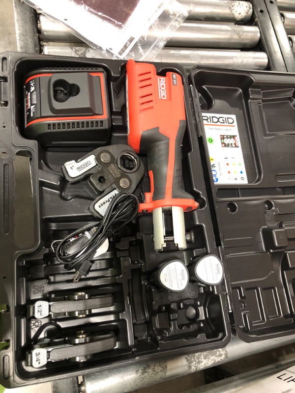 Photo 5 of RIDGID 57373 Model RP 241 Compact Press Tool Kit with 1/2"-1" Pro Press Jaws and Bluetooth