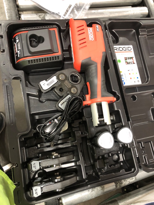 Photo 4 of RIDGID 57373 Model RP 241 Compact Press Tool Kit with 1/2"-1" Pro Press Jaws and Bluetooth