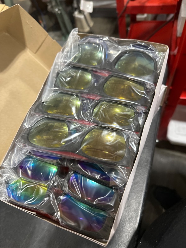 Photo 1 of 28 Pack Sunglasses Party Favors,7 Colors Neon Sunglasses with UV400 Protection for Birthday Graduation Summer Party,Beach Pool Outdoor Activies,Goody Bag Stuffer,for Boys Girls Kids and Adults