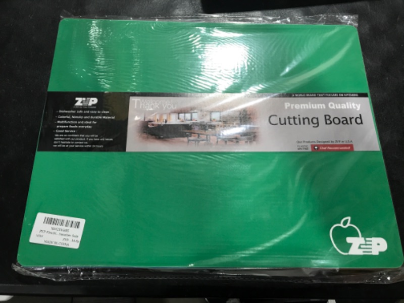 Photo 2 of ZVP Plastic Cutting Boards for Kitchen, Flexible Mats, Colorful For Chopping with Food Icon, Non-Slip, Non Porous, BPA Free, Dishwasher Safe 
