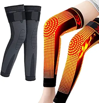 Photo 1 of AQISI Tourmaline Acupressure Selfheating Knee Sleeve,Tourmaline Acupressure self-Heating Shaping Knee Sleeve, Acupressure Shaping Knee Pads XL