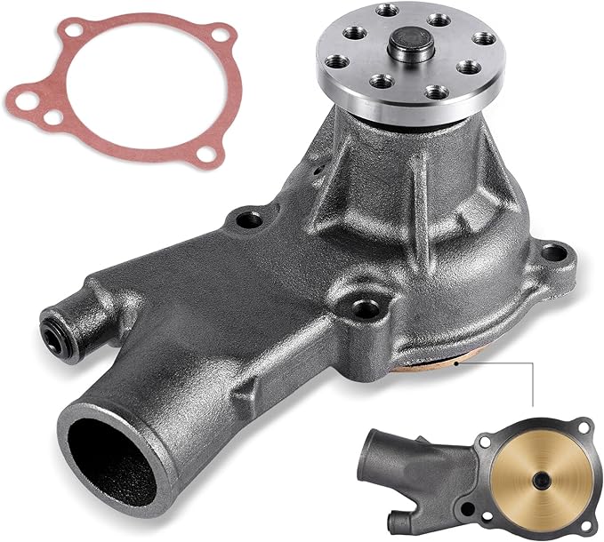 Photo 1 of AULINK (Bronze Impeller,C&U Bearing) SBC High Volume Aluminum Short Water Pump Small Block For GM Chevy Chevrolet 265 267 283 302 305 307 327 350 400 Chrome