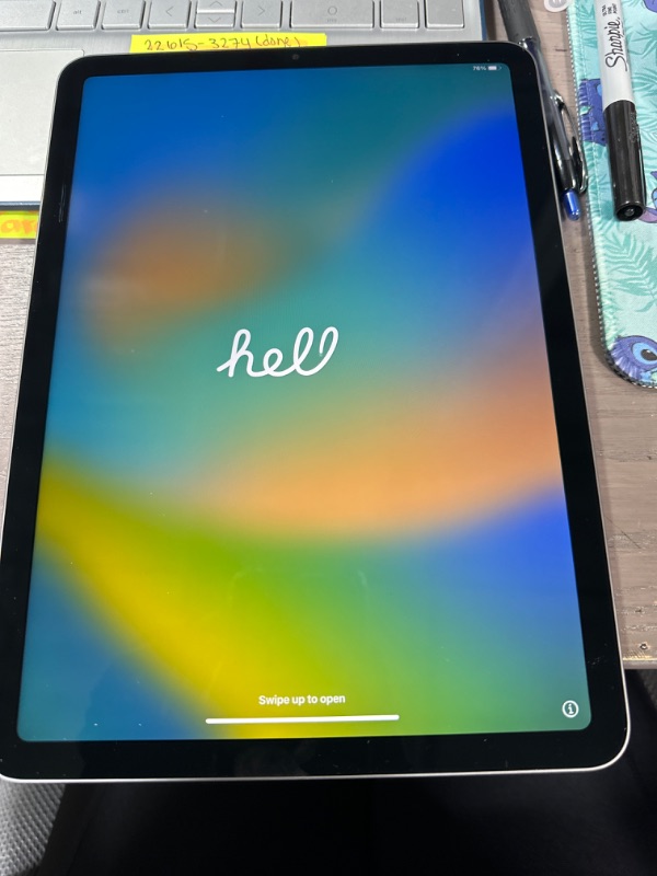 Photo 1 of Apple iPad Air (5th Generation): with M1 chip, 10.9-inch Liquid Retina Display, 64GB, Wi-Fi 6, 12MP front/12MP Back Camera, Touch ID, All-Day Battery Life – Space Gray WiFi Space Gray 64GB