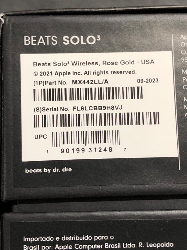 Photo 3 of Beats Solo3 Wireless On-Ear Headphones - Apple W1 Headphone Chip, Class 1 Bluetooth, 40 Hours of Listening Time, Built-in Microphone - Rose Gold (Latest Model)