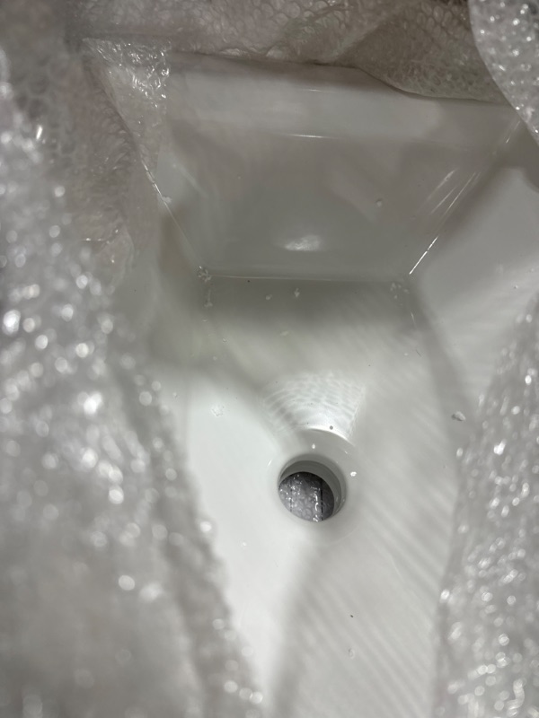 View 3 of Enbol White Rectangle Ceramic Porcelain Vanity Bathroom Sink Drop-in Self Rimming Lavatory Topmount Washing Basin, O2014-1