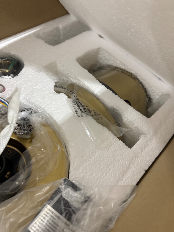 Photo 1 of DIGLED Ceiling Fan with Lights and Remote Control, 72 Inch Large Farmhouse Ceiling Fan with 8 Blades 5-Speed Reversible DC Motor for Indoor Living Room Outdoor Covered Patios, Black and Gold black and gold 72"