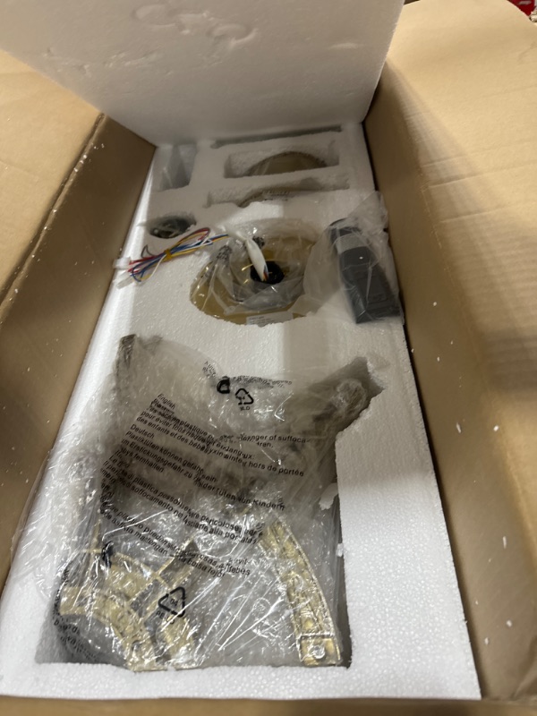 Photo 1 of DIGLED Ceiling Fan with Lights and Remote Control, 72 Inch Large Farmhouse Ceiling Fan with 8 Blades 5-Speed Reversible DC Motor for Indoor Living Room Outdoor Covered Patios, Black and Gold black and gold 72"